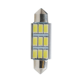 ampoule LED C5W CANBUS 42mm 12V 9xSMD5630 blanc